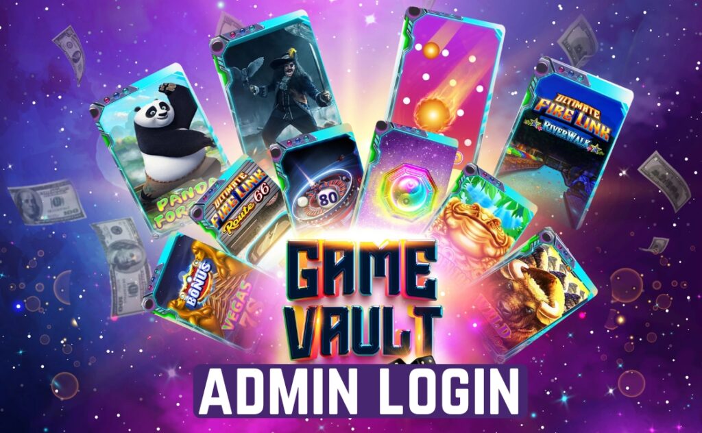 how to create a game vault admin login